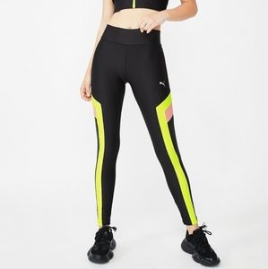 Puma women chase neon colorblock leggings